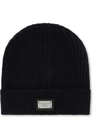 Dolce & Gabbana DG Essentials logo-patch knitted beanie