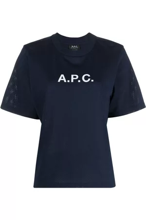 A.P.C. Women Short Sleeve - Mae logo-print cotton T-shirt
