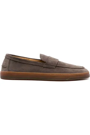 Henderson Baracco penny-strap rope-detail loafers - Brown