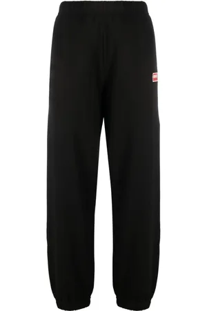 Kenzo Logo-embroidered cotton track pants