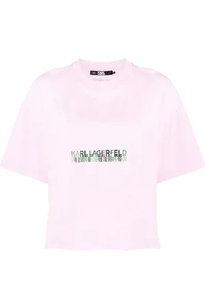 Karl Lagerfeld Women Short Sleeve - Graphic-print short-sleeved T-shirt