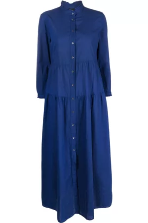 Aspesi Women Maxi Dresses with sleeves - Tiered long-sleeve maxi dress