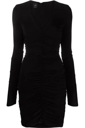 Pinko Gathered V-neck minidress