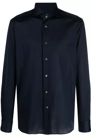 corneliani Men Long sleeves - Long-sleeved cotton shirt