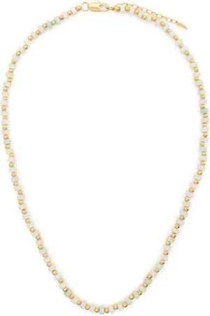 Missoma Beaded chain amazonite necklace