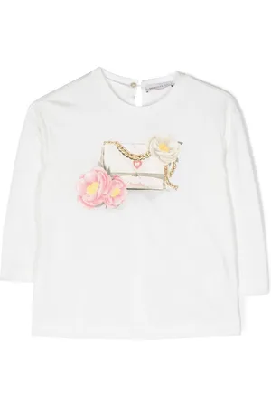 MONNALISA Graphic-print long-sleeve T-shirt