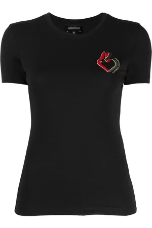 Emporio Armani Women Short Sleeve - Logo-print short-sleeve T-shirt