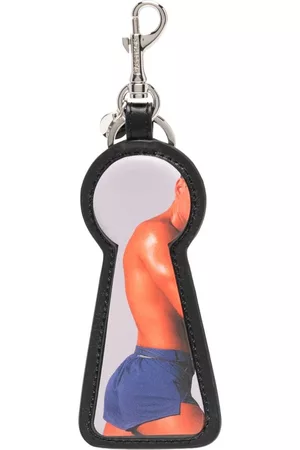 J.W.Anderson Keychains - Graphic-print leather keyring