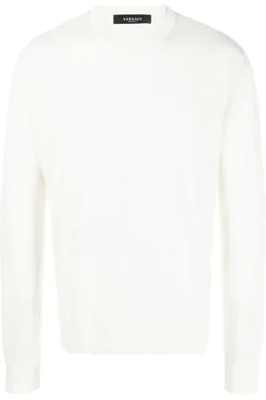 VERSACE La Greca cotton-silk jumper
