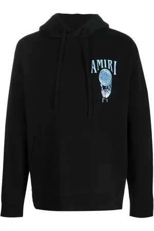 AMIRI Monogram-Embroidered Bandana Oversized Cashmere Hoodie for Women