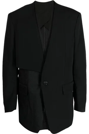 SONGZIO Layered collarless blazer