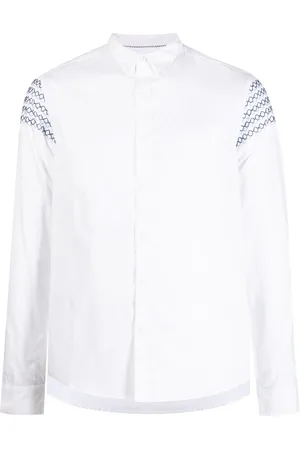PRIVATE STOCK The Romain embroidered-design shirt