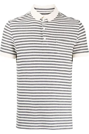 PRIVATE STOCK Stripe-print cotton polo shirt