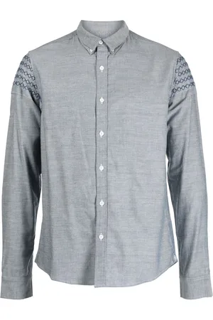 PRIVATE STOCK Embroidered-detail linen shirt