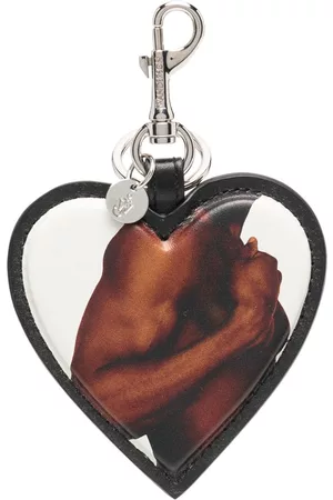J.W.Anderson Keychains - Heart-motif leather keyring