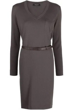 Midi Dresses in the color gray for Women on sale | FASHIOLA.in