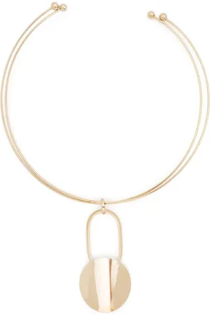 Fabiana Filippi Circular-pendant open-back necklace