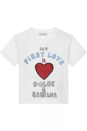 Dolce & Gabbana Short Sleeve - Slogan-print cotton T-shirt
