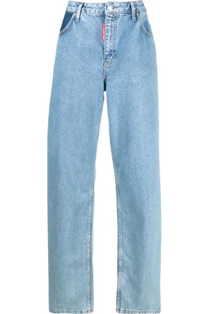 Moschino High-waisted wide-leg jeans