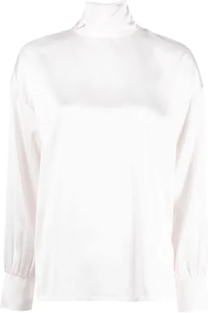 Fabiana Filippi High-neck satin blouse
