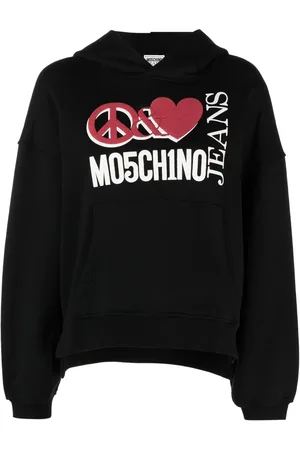 Moschino Logo print oversized hoodie