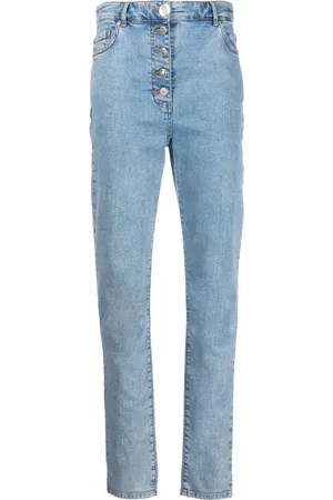 Moschino High-rise slim-cut jeans