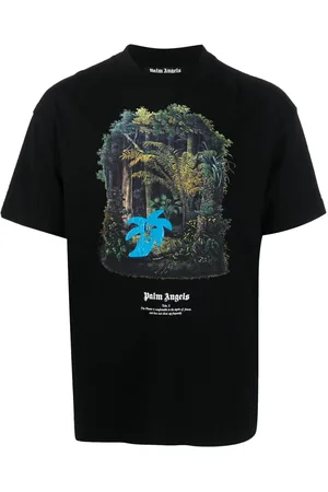 Palm Angels Jungle-print organic cotton T-shirt