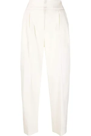 Fabiana Filippi Pressed-crease tapered-leg trousers