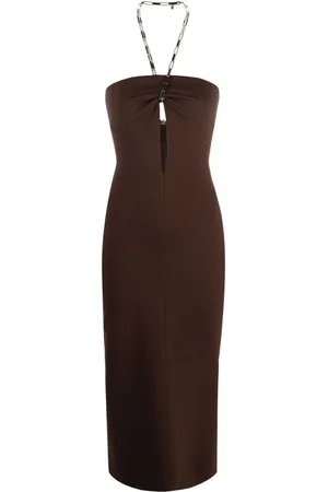 The Attico Halterneck midi dress