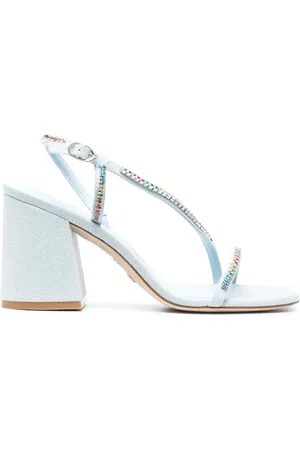 Stuart Weitzman Crystal-embellishment open-toe sandals