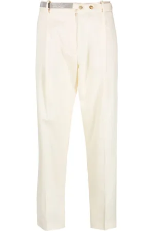 Fabiana Filippi Rhinestone-embellished high-waist trousers