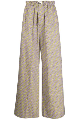 Natasha Zinko Graphic-print cotton track pants