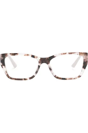Prada Colour-block square-frame glasses