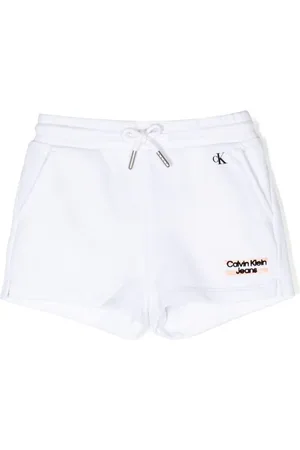 Calvin Klein Logo-embroidered cotton shorts