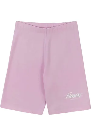 Sporty & Rich Slogan-print jersey cycling shorts