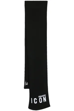 Dsquared2 Logo-appliqu?? knitted scarf