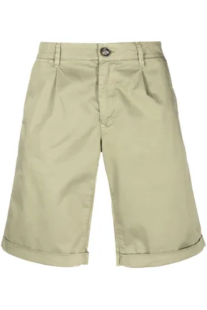 MOORER Straight-leg cotton shorts