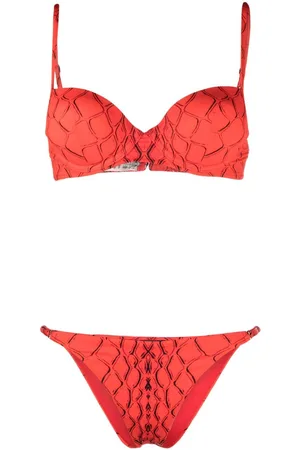 Noire Swimwear Abstract-print bikini set