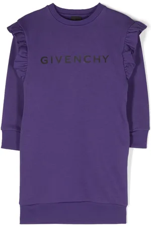 Givenchy Logo-print ruffle-trim sweatshirt dress