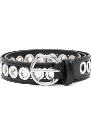 Sandro Eyelet-detail leather belt