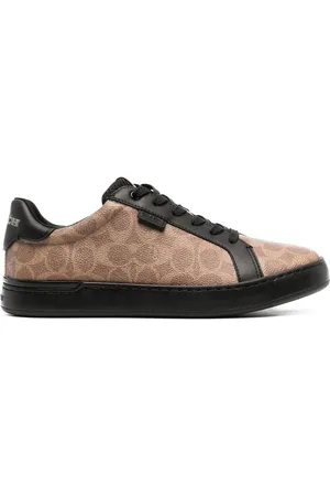 Coach logo-debossed Panelled Leather Sneakers - Farfetch
