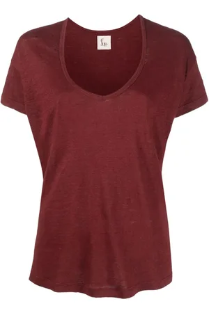 Paula U-neck linen T-shirt