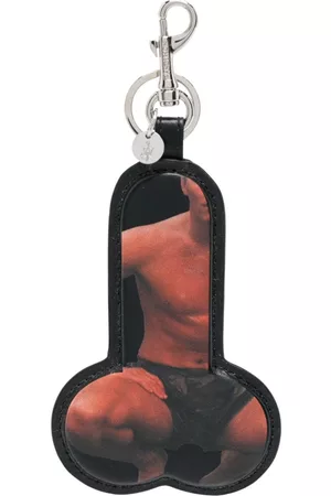 J.W.Anderson Women Keychains - Graphic-print leather keyring