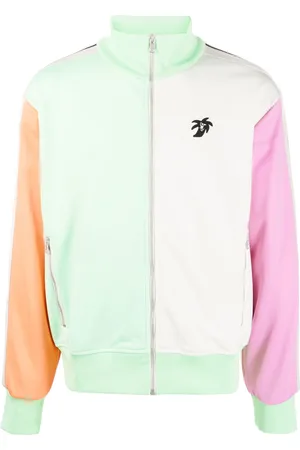 Palm Angels Colourblock logo-print track jacket