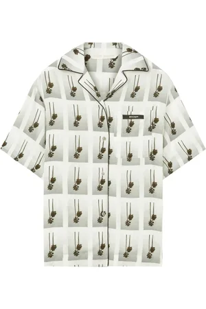 Palm Angels Mirage palm-tree print bowling shirt