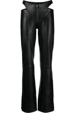 MISBHV Cut Out Leather Trousers