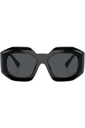VERSACE Medusa-plaque geometric sunglasses