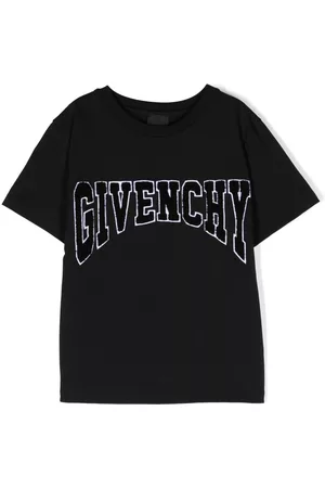 Givenchy Boys Short Sleeve - Logo-patch cotton T-shirt