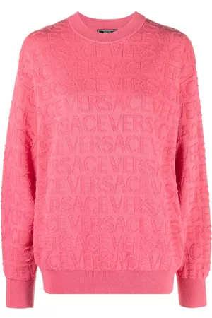 VERSACE Women Jumpers - Terry-cloth virgin wool jumper