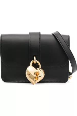 Moschino Women Shoulder Bags - Padlock-detail leather cross body bag